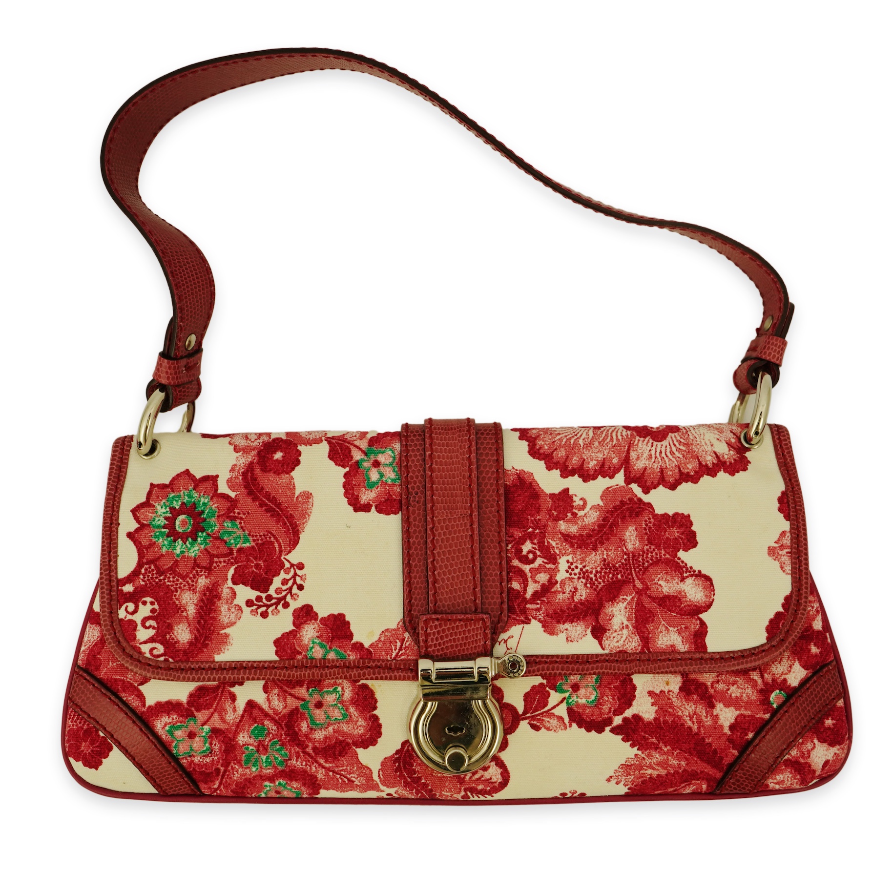 A Burberry floral handbag